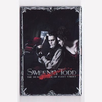 SWEENEY TODD (2007) / FRAME - 2''x3'' MOVIE POSTER MAGNET (tim burton depp