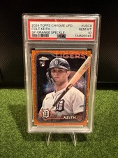 2024 Topps Update Series Colt Keith #USC8 SP Image Variation Orange Speckle /25