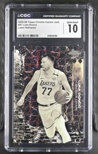 LUKA DONCIC 2025 TOPPS CHROME CACTUS JACK LASER REFRACTOR SP 56/175 CGC 10