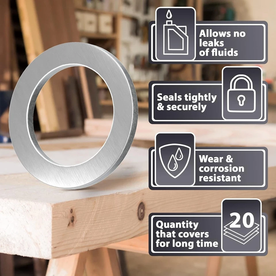 Durable 15-Pack Oil Drain Plug Washers for Mazda - Leak-Resistant & Reliable Foto 4 de 4