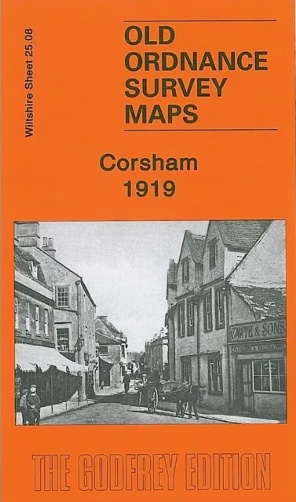 MAP OF Corsham 1919 Wiltshire Sheet 25.08 by Tony Painter NEW