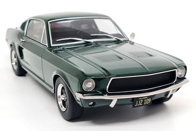 KK 1/18 Ford Mustang GT 390 1968 Highland Green Diecast Scale Model Car