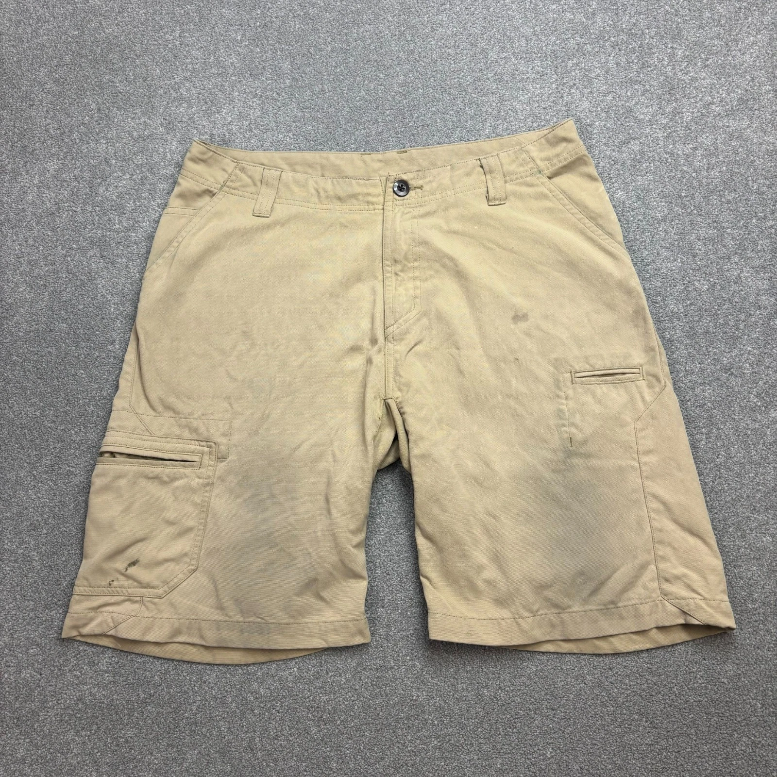 Patagonia Shorts Adult W34 Brown 10" Inseam Canvas Hiking Trail Outdoors Men*
