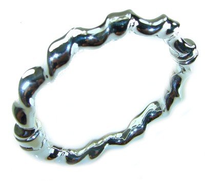 Ausgefallenes Armband .925 Sterling Silber Handarbeit Statement Italy Made