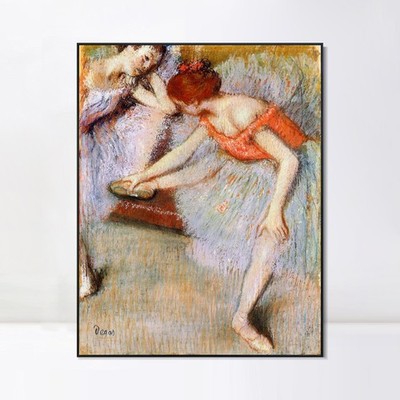 Framed Canvas Giclee Print Art Dancers, 1895 by Edgar Degas Home Office Decor