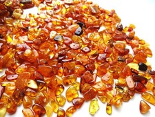 Natural Baltic Amber Loose Cips Beads 5  10mm Polished 10gr