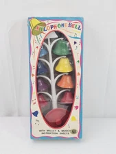 Vintage Bell Tree Xylophone Rainbow Metal Musical Chimes 12" DAMAGED BOX 