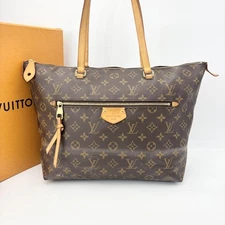 Louis Vuitton Iéna MM Tote Bag Brown PVC M42267  Authentic