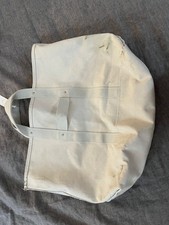 white canvas heavey duty coal/ linemans bag