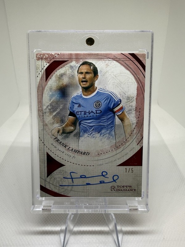 2025 Topps Chrome MLS Renaissance Auto Frank Lampard Red 1/5 CHELSEA Legend