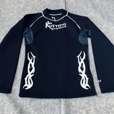 Kuttting Weight Sauna Shirt Mens 2XL Black Long Sleeve Sweat Zip Pullover Gym