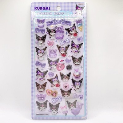 Sanrio Bonbon Tropfen Aufkleber Kuromi Cute Puffy Sticker Anime Japan Official