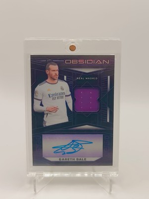 2023-24 Panini Obsidian Gareth Bale 3/5 Real Madrid, Player Worn Patch Auto 