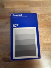 Polaroid 107 Black White Vintage Film 3000 Speed in Box EXPIRED 1992