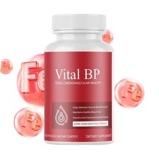 Vital BP-Total Cardiovascular Health, Support Blood Flow - 60 Capsules Official