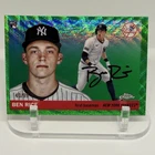 2025 Topps Chrome Ben Rice Green RayWave Refractor Autograph /99 RC #311 Yankees