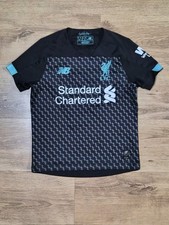 Liverpool FC Shirt 2019-20 3rd Shirt Jersey Black/Turquoise Age 6-7