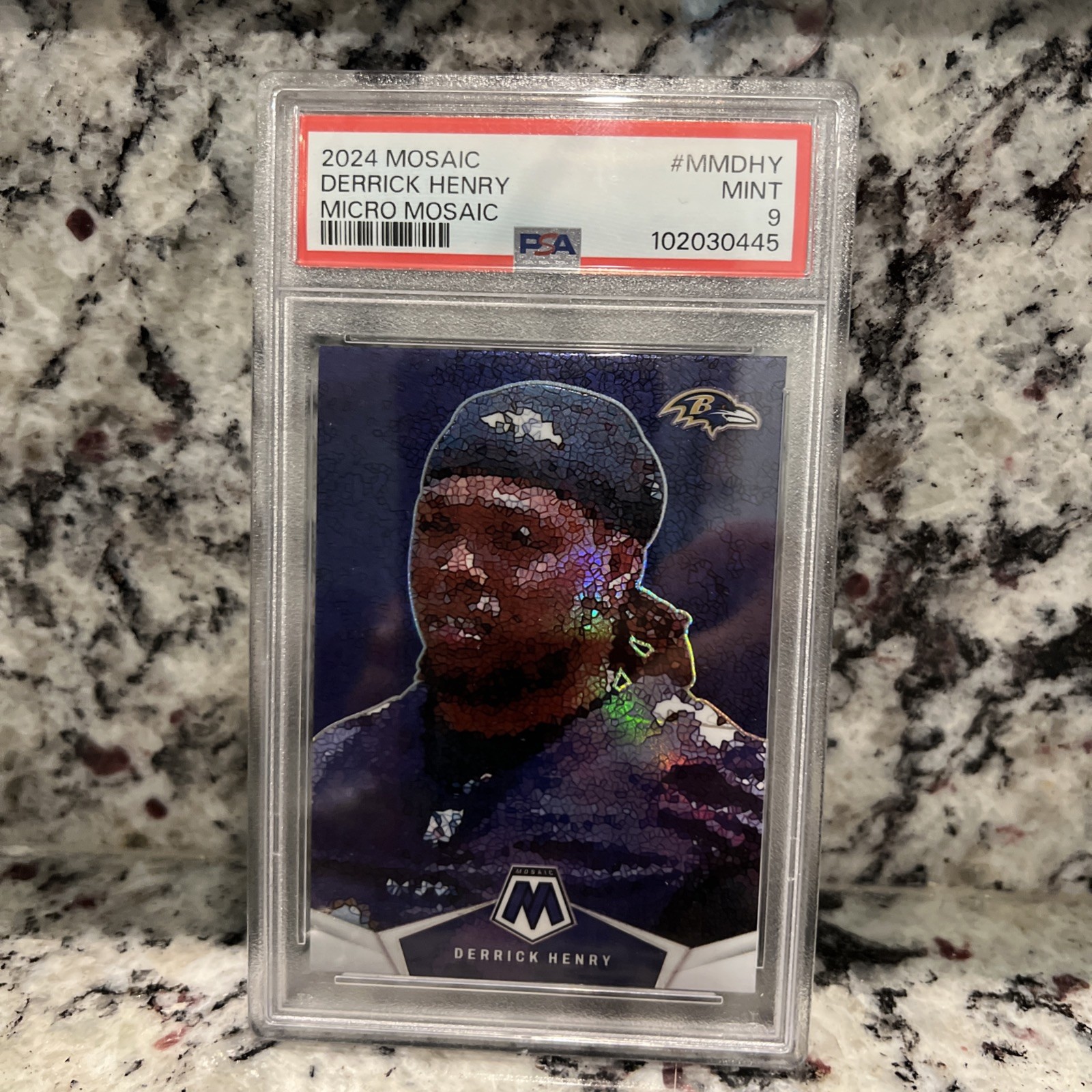2024 Mosaic Derrick Henry #MM-DHY | Micro Mosaic - Case Hit | PSA 9 Low Pop
