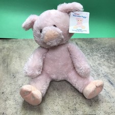 Baby Gund Soft Pink Talking This Little Piggy Pig 10" Plush Stuffed Animal Works