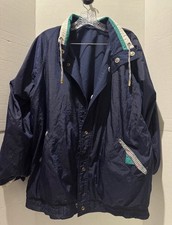 90 s Nostalgia Reversible Plaid Nautical Wind...