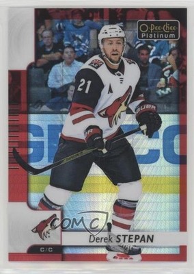 2017-18 O-Pee-Chee Platinum Red Prism 46/199 Derek Stepan #59 0a4