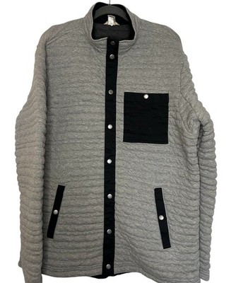 Duluth Trading Flintlock Full Snap Blanket Jacket Coat Gray Size XL
