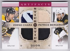 2014-15 Upper Deck Artifacts Chara/Bergeron Red Stick to Stick Quad Relic 4/7
