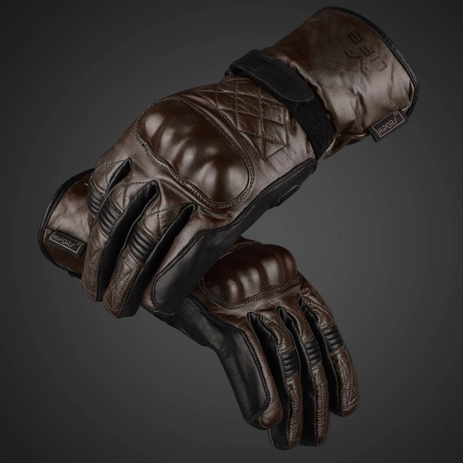 Motorcycle Motorbike Leather Winter Warm Soft Biker Gloves Waterproof Protection