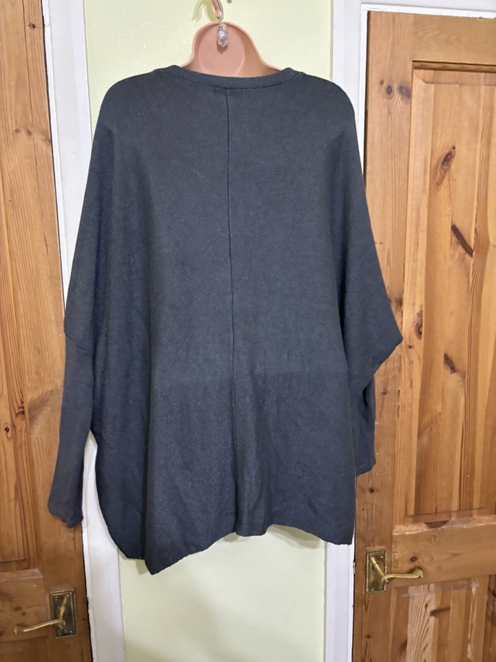 Blue Vanilla Women’s Ladies Jumper Oversized One Size 16 18 20 22 24 eBay