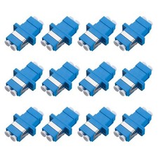 LC to LC Fiber Optic Coupler Adapter Duplex Singlemode Cable Adapter 12pcs