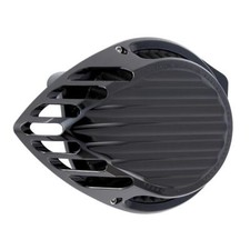 Arlen Ness Rough Crafts Black Finned Air Cleaner Harley Milwaukee Eight 17-Up