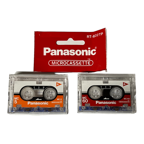 Panasonic Micro Cassette Taśma Automatyczna sekretarka Dyktator RT-602TP Używany - Zdjęcie 1 z 4