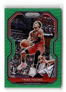 2020-21 Panini Prizm - Trae Young #64 Green Prizm