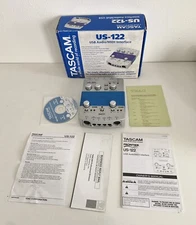 TASCAM US-122 USB AUDIO/MIDI INTERFACE With Box