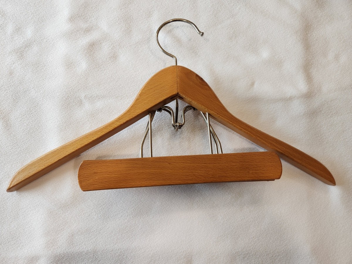 Vintage Nevco Esquire Wood Suit Hanger With Pants-Trouser