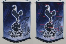 2007-08 Tottenham Pennant Multi Signed inc. Dawson, Bent & Malbranque + COA