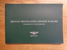 Bentley Brooklands/Arnage/Azure Service History Book (Russian)