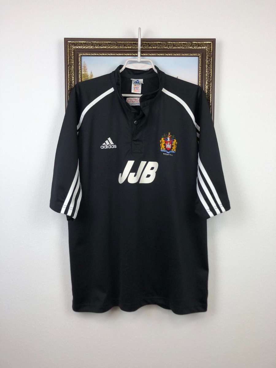 Vintage Wigan Warriors Adidas JJB Rugby League Shirt Jersey Mens