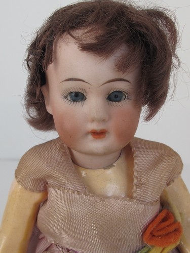 Antique 8" Simon Halbig German Bisque Head Doll 1078 On Flapper 5pc Comp Body - Picture 6 of 14