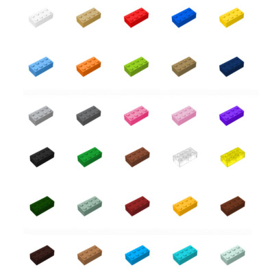 20x 3001 Brick 2 x 4 100% Compatible Bricks, Pieces & Parts 100% Compatible