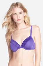 Natori Hidden Glamour Contour Purple Underwire Women's Bra L110152 Size 32C