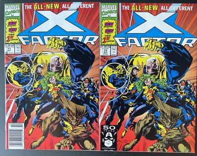 X-Factor #71 Newsstand + Direct! KEY 1st Team Appearance New X-Factor! X-men 97!