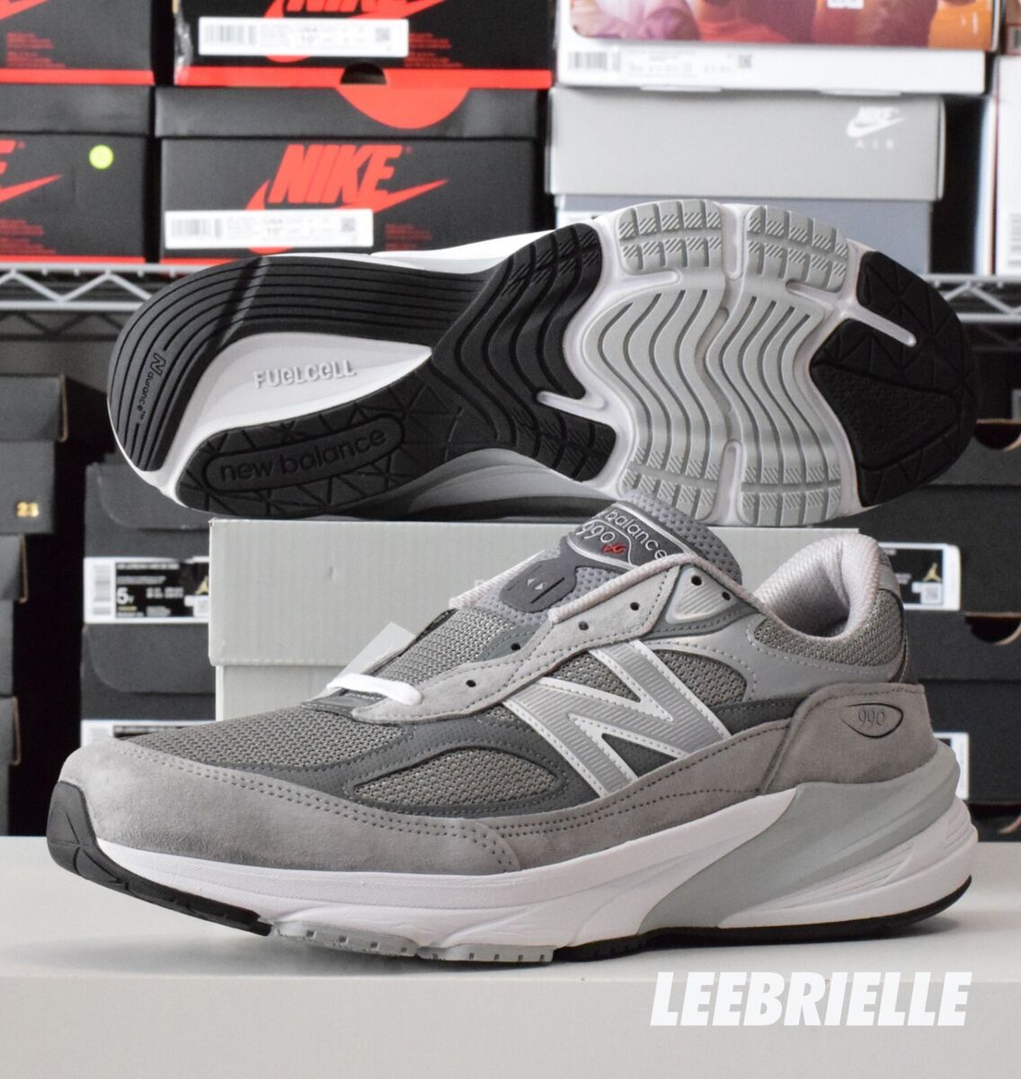 New Balance M990v6 Grey White Made in USA M990GL6 Men's Size New Balance M990v6 Grey White Made in USA M990GL6 Men's Size