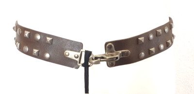 K80) TWENTYY&TWELVE s.miller Designer Damen Ledergürtel mit Nieten Gr. M Neu
