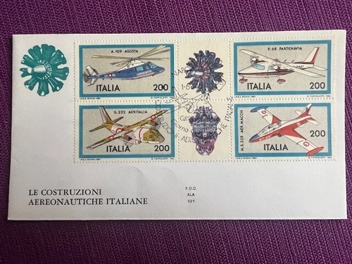 ITALY 1981 ENVELOPE FDC AERONAUTICAL CONSTRUCTION