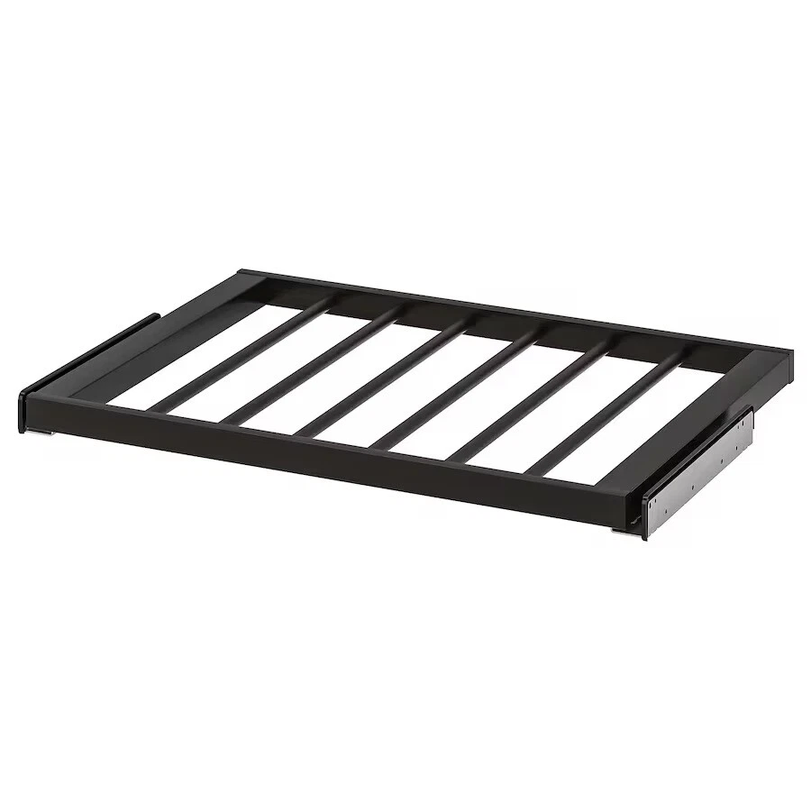 Ikea KOMPLEMENT Pull out pants hanger black brown 29 1 2x22 7 8