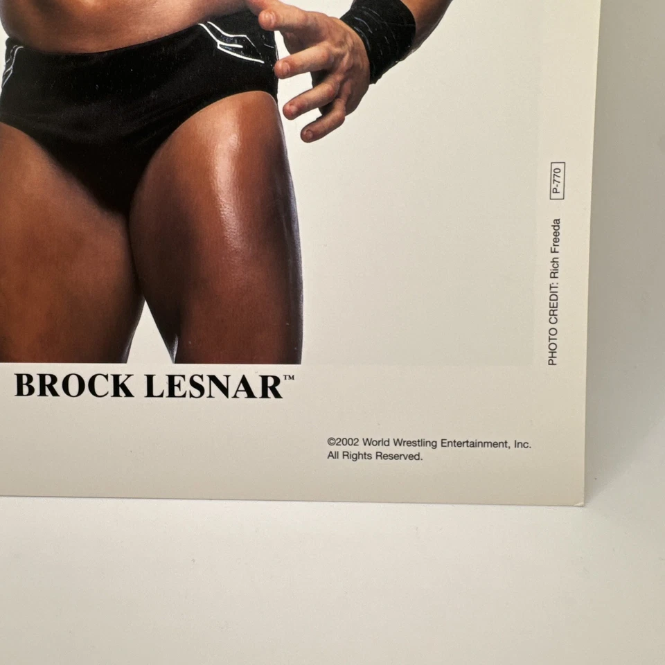 WWE Brock Lesnar Licencia Oficial WWE “Novato” 2002 Promo P-770 Foto 8 x 10 Foto 2 de 3