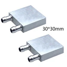 30*30mm Aluminum Water Liquid Cooler Block Heatsink For Computer CPU Radiator