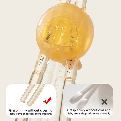 Kids Third Gear Adjustment Training Chopsticks Silica Gel Baby Learning Aid T-jz