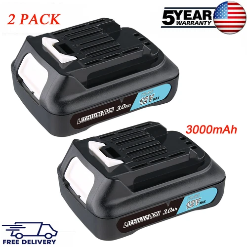 2 PCS For Makita BL1021B 12V Max lithium-ion 3.0Ah Battery BL1016 BL1041B BL1016